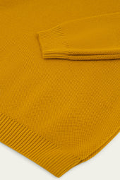 Pull Youri Col Rond Ocre