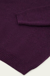 Pull Youri Col Rond Prune