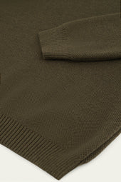 Pull Youri Col Rond Kaki