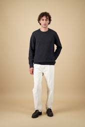 Pull Youri Col Rond Anthracite