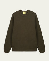 Pull Youri Col Rond Kaki
