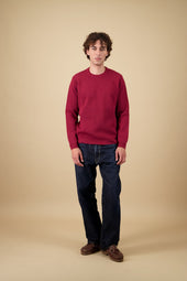 Pull Youri Col Rond Rouge Chin