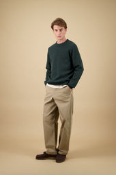 Pull Youri Col Rond Vert For T