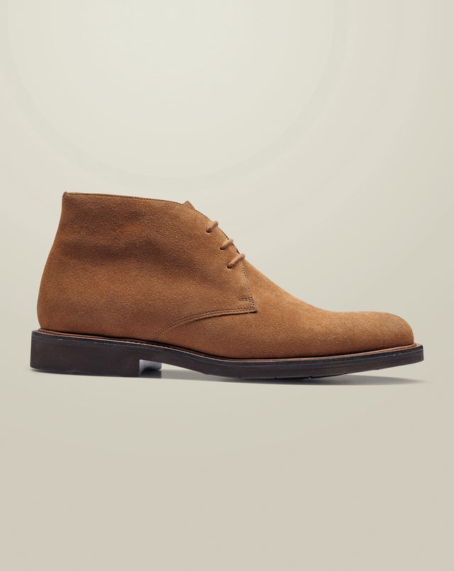 Suede Chukka Boots - Tobacco Brown