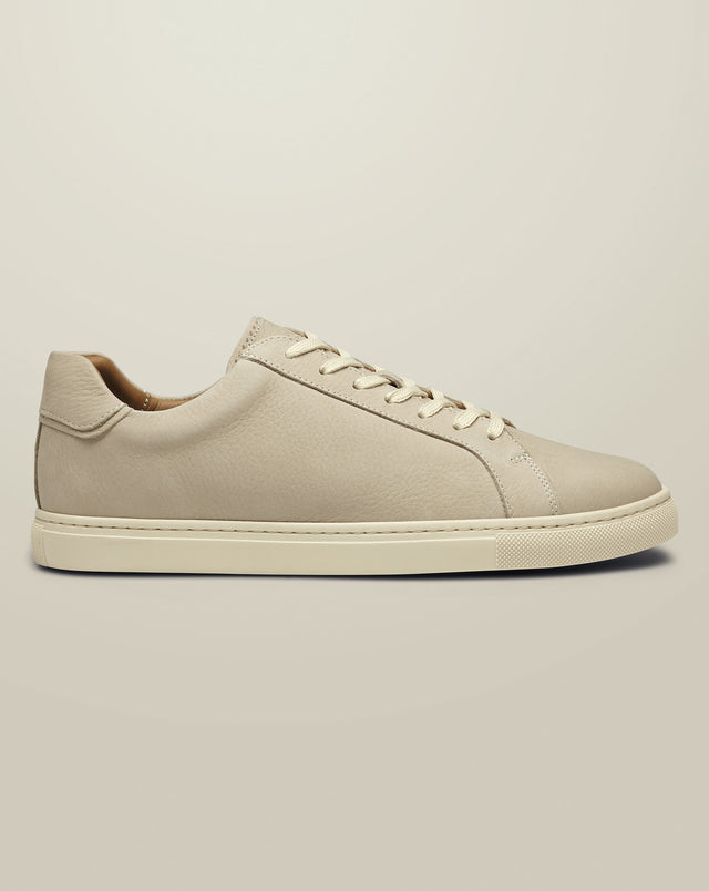 Nubuck Smart Trainers - Chalk