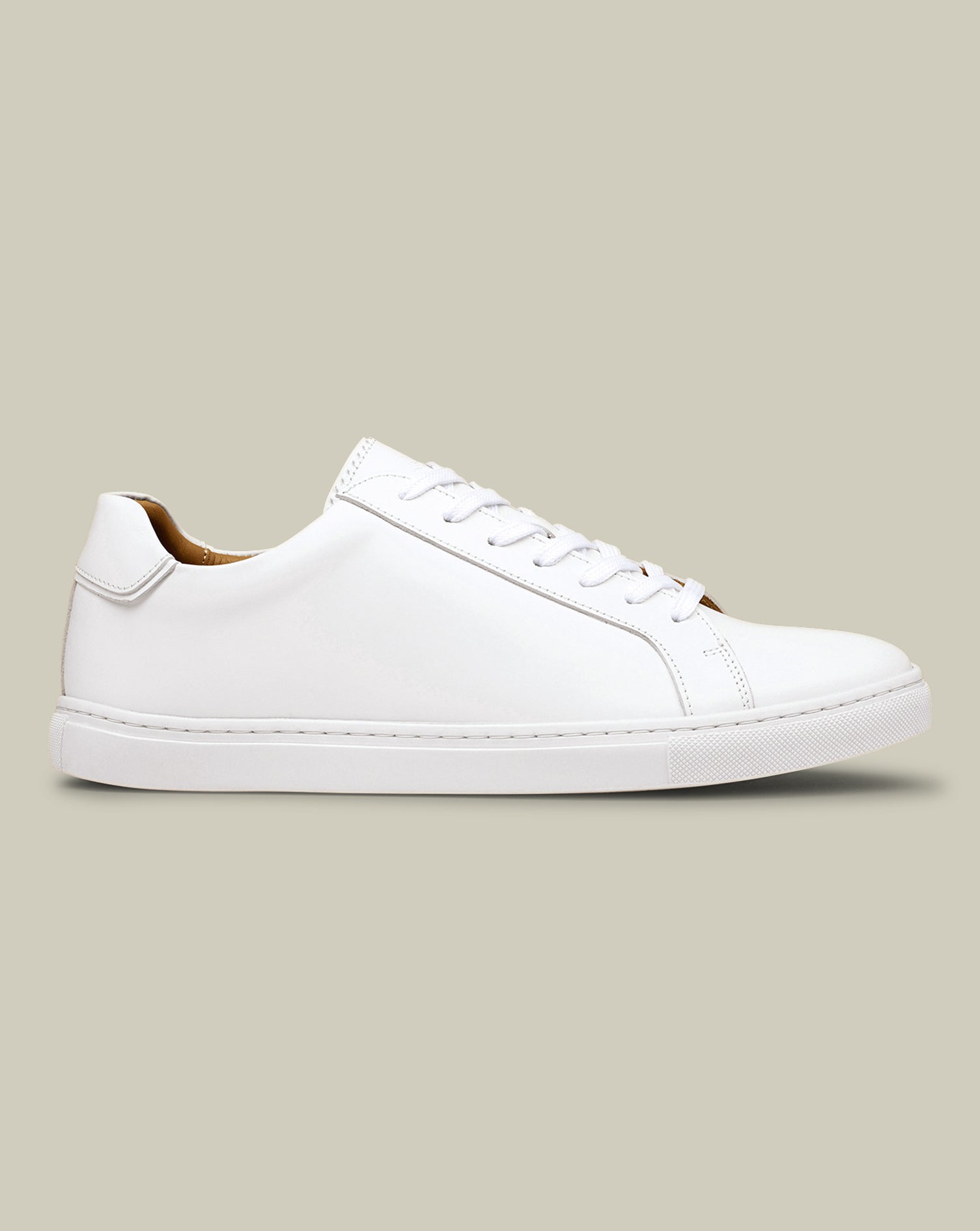 Leather Smart Trainers - White