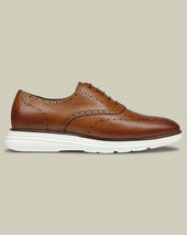 Leather Smart Trainers Brown