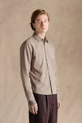 Lane Button Up Shirt Light Brown