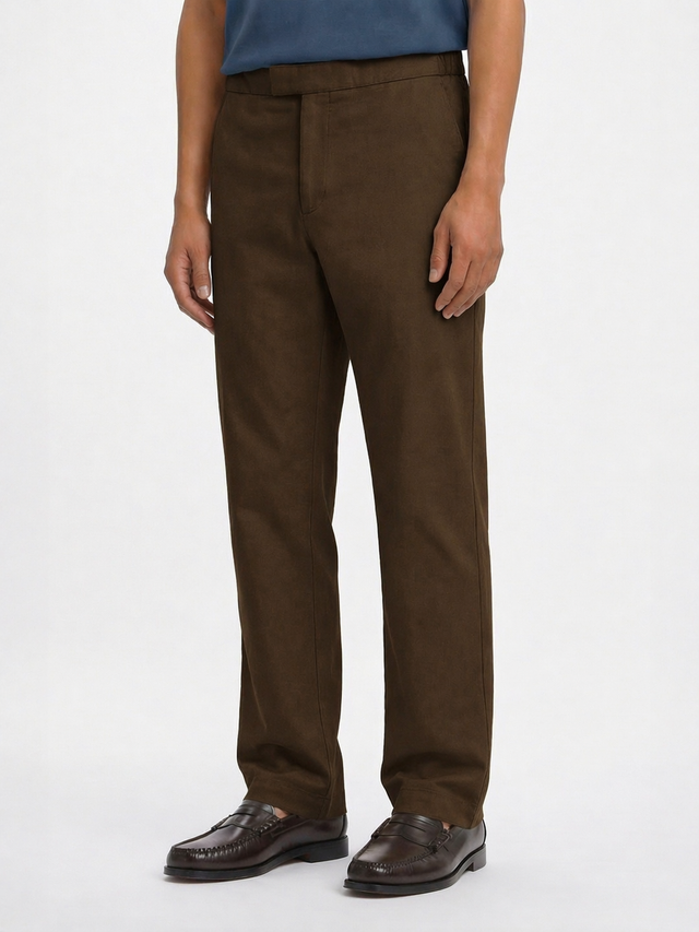 The 24 Trouser Regular || Khaki | Stretch Cotton