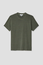 Organic Hemp Stripe Crew Tee