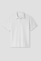 Short Sleeve Waffle Polo