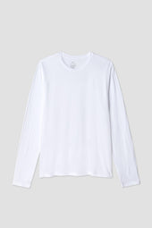 LS Supima Jersey Crew Tee