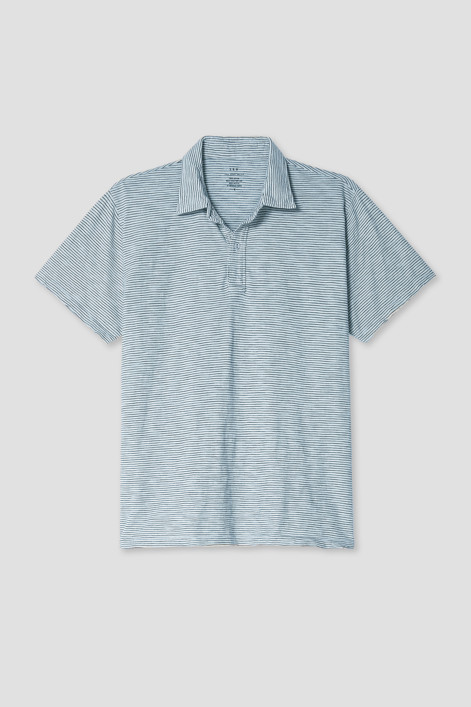 Short Sleeve Stripe Polo