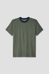 SS Thin Stripe Ringer Tee