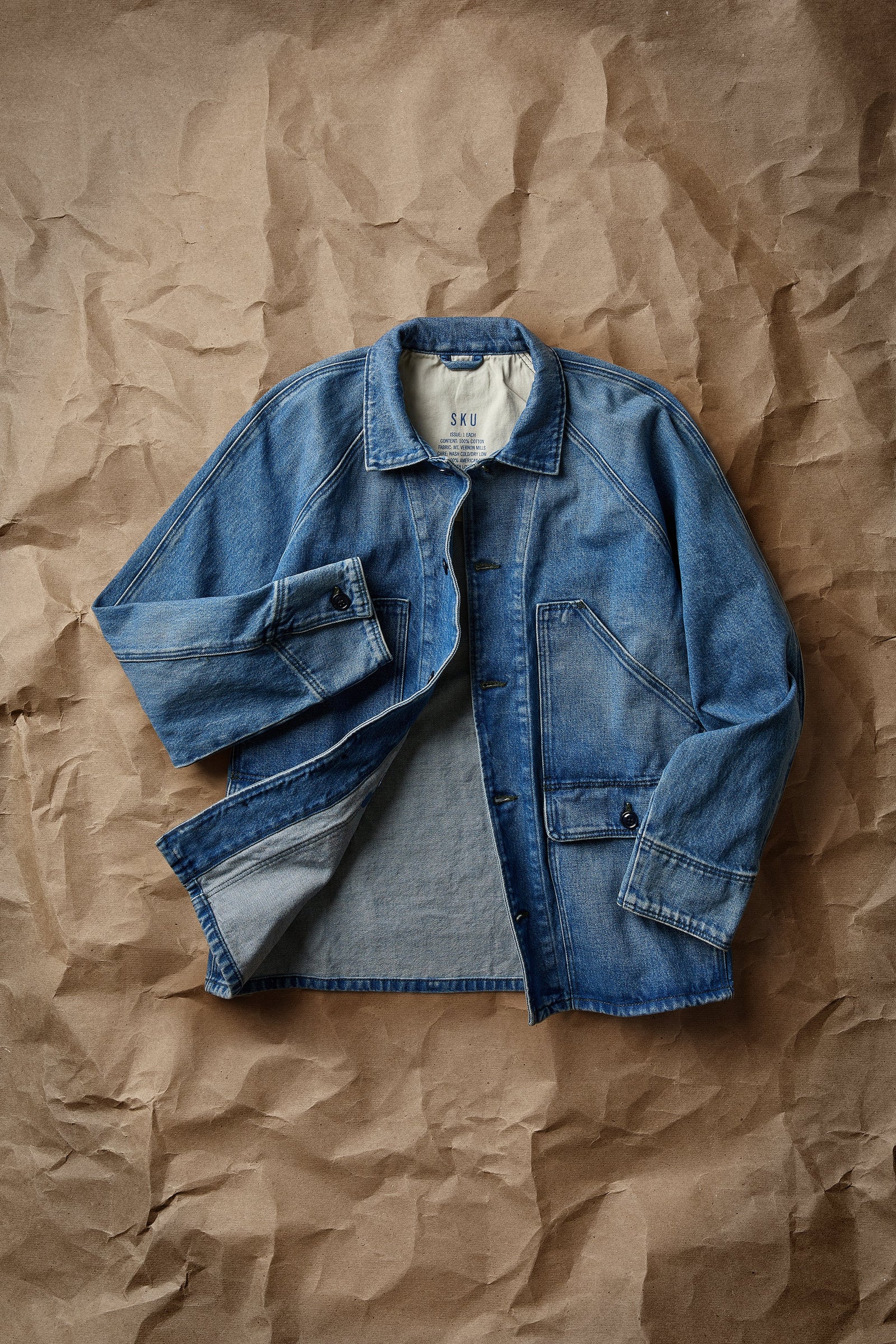 Broken Twill Denim Chore Jacket