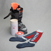 Acier Rouge Gris Ski Laine M Rinos