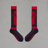 Marine & Rouge - Ski - Laine mérinos