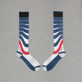 Bleu Blanc Rouge Courbes Ski Dryarn