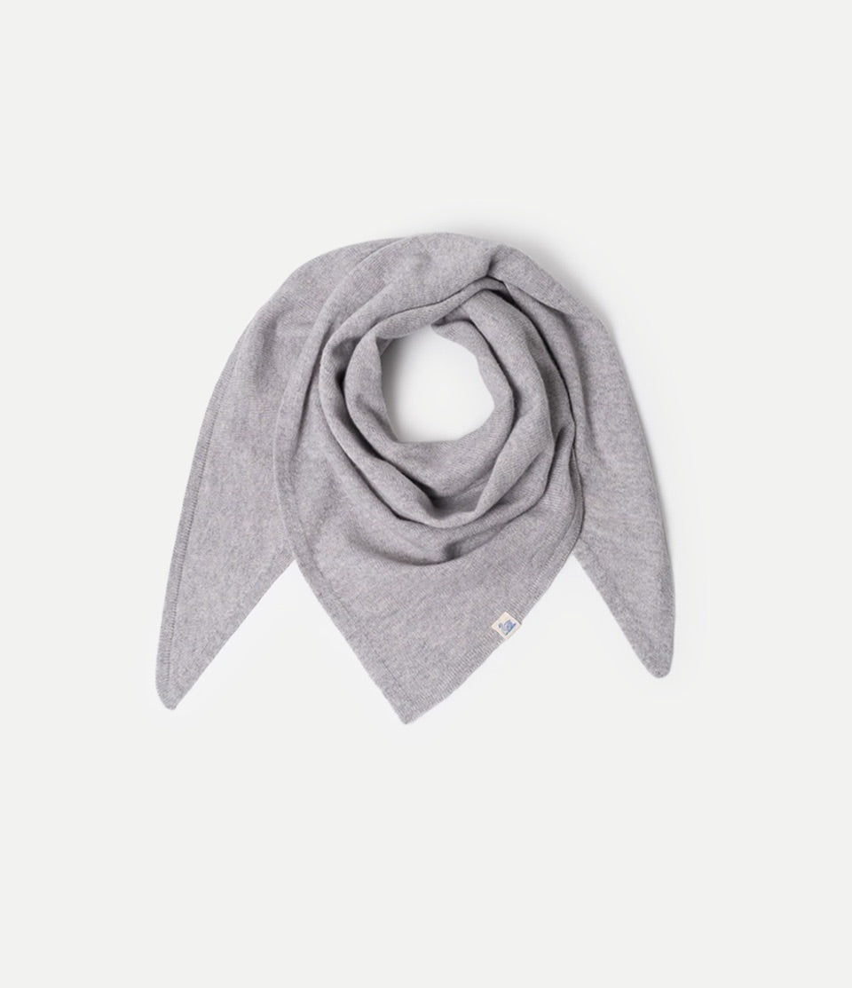 Small Merino Wool Cashmere Silk Triangle Scarf