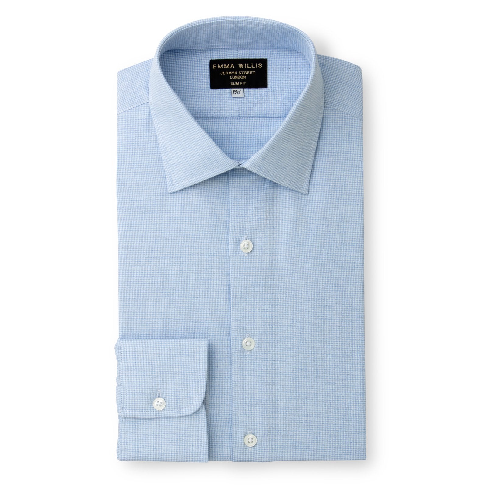 Houndstooth Brushed Cotton Shirt