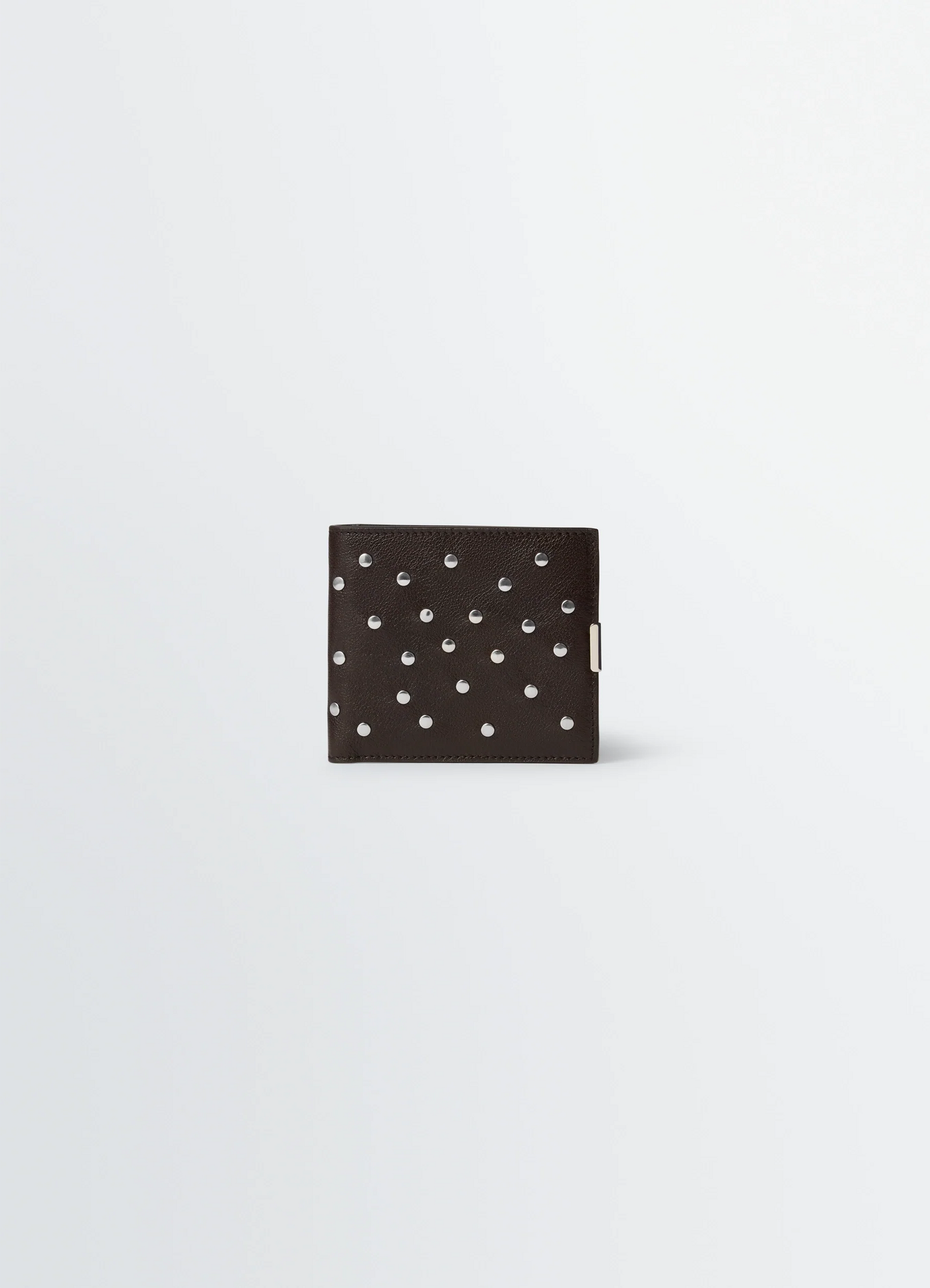 Soft Tab Studs Dots Bifold Wallet In Leather