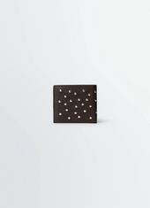 Soft Tab Studs Dots Bifold Wallet In Leather