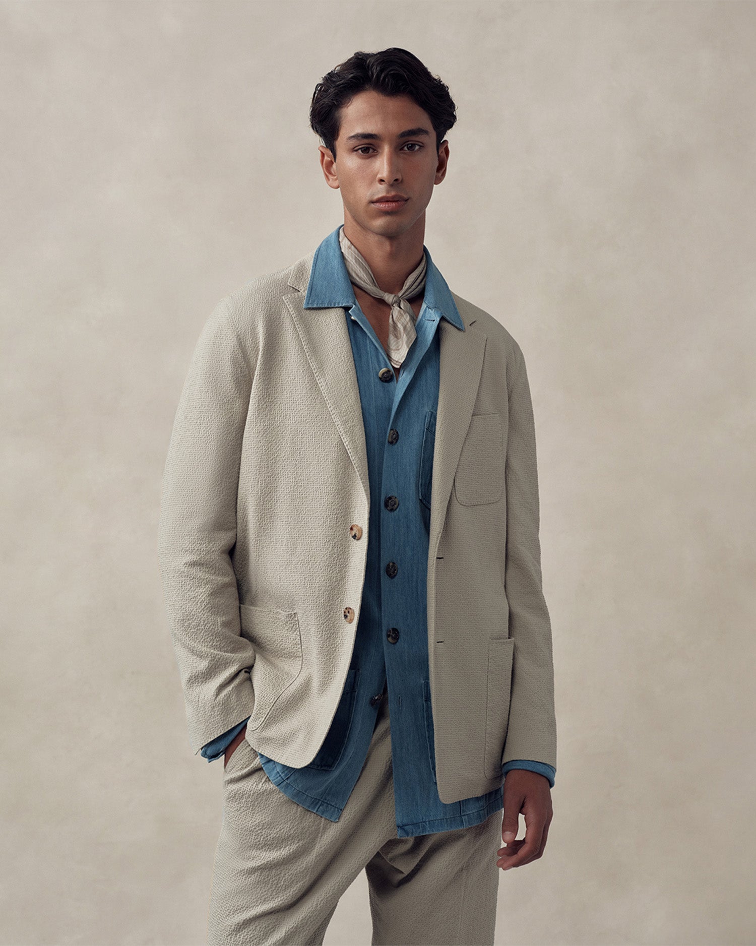 Slack Jacket Seersucker