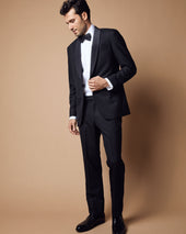 Virgil No 3 Shawl Collar Tuxedo In Wool With Silk Grosgrain Trim
