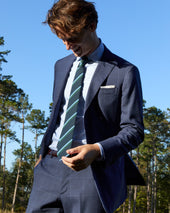 Virgil No 3 Suit In Char Sky Windowpane Plainweave
