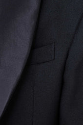 Bernardo Smoking Blazer In Wool Barathea