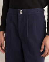 Wide Leg Snap Trousers