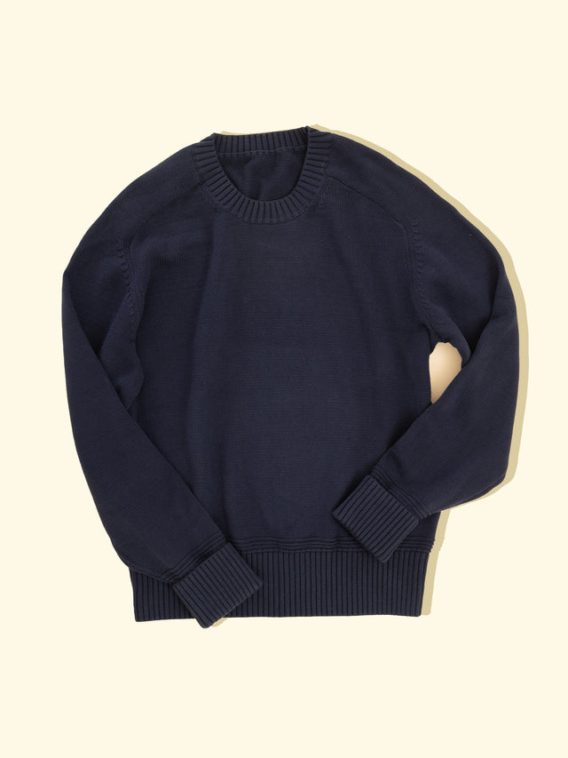 Knitted Sweater - Poseidon Blue — The Anthology
