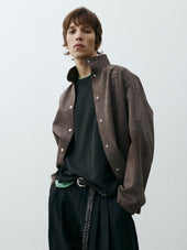 Men S Dash Suede Jacket In Grey