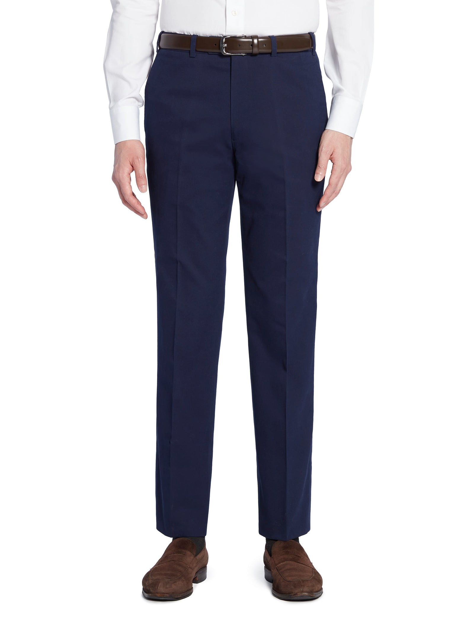 Navy Cotton Twill Trousers - Model 08 (SLIM)