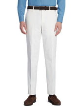 White Cotton Twill Trousers - Model 08 (SLIM)