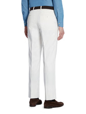 White Cotton Twill Trousers - Model 08 (SLIM)