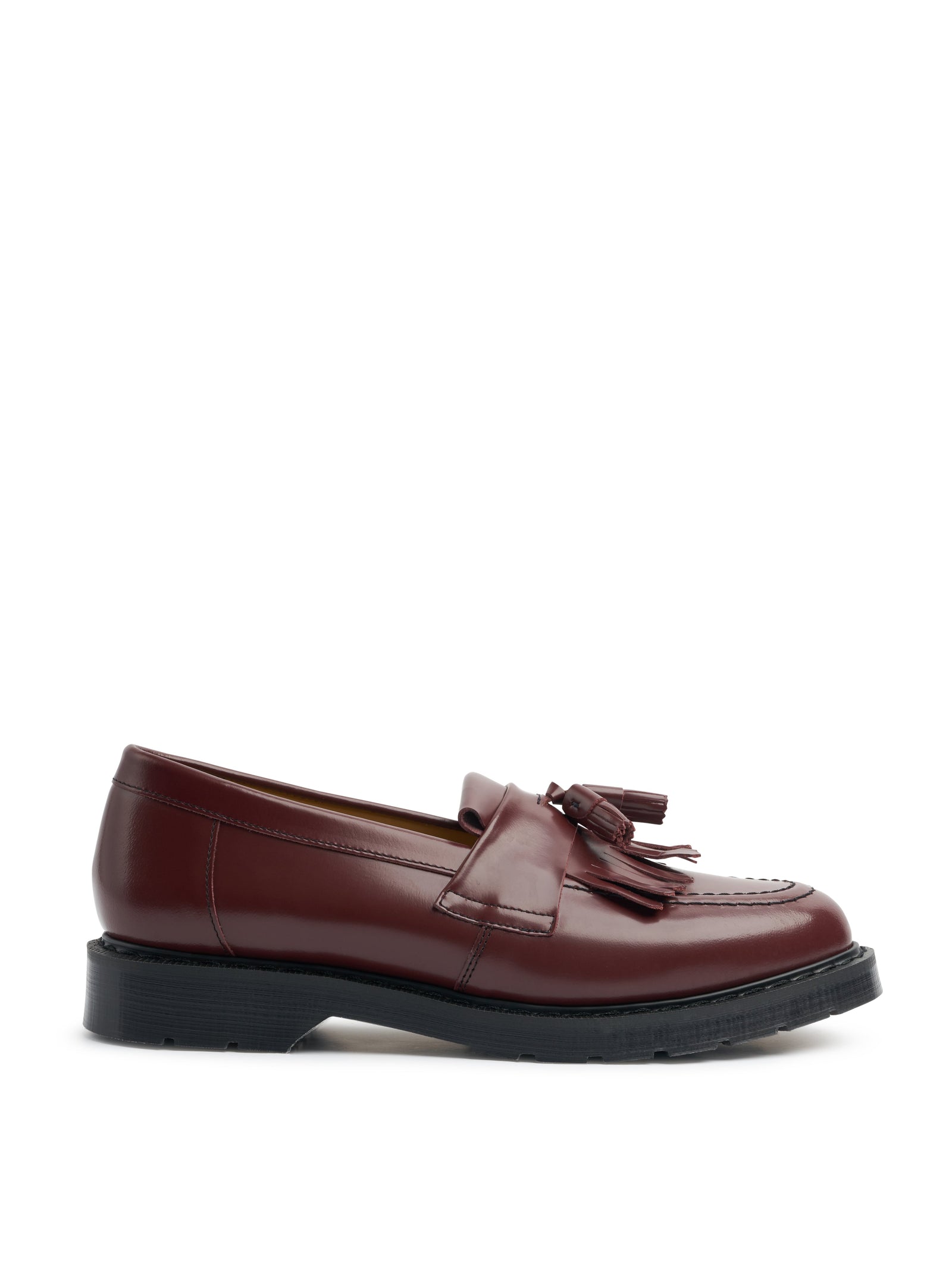 Solovair X Oliver Spencer Cherry Red Leather Tassel Loafer