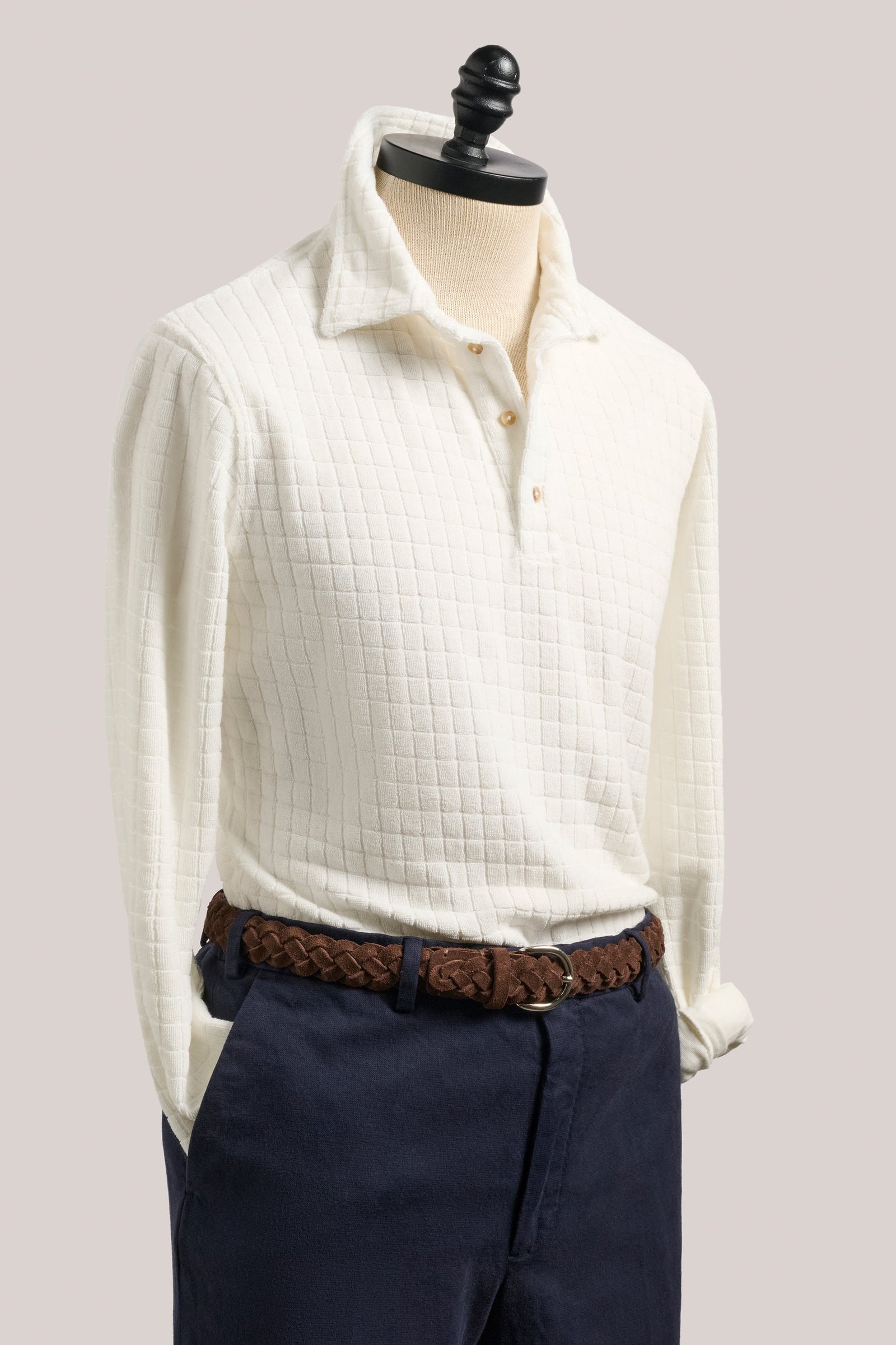 Somers Long Sleeved Terry Polo Shell