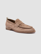 SOUND 001 - Taupe Suede Penny Loafers