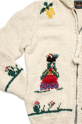 Souvenir Paisaje Zipper Cardigan