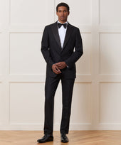 Slim Italian Wool Tuxedo Trouser
