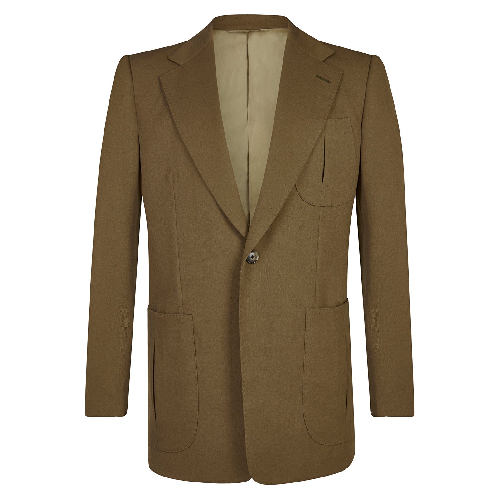 Khaki Gabardine Safari Jacket