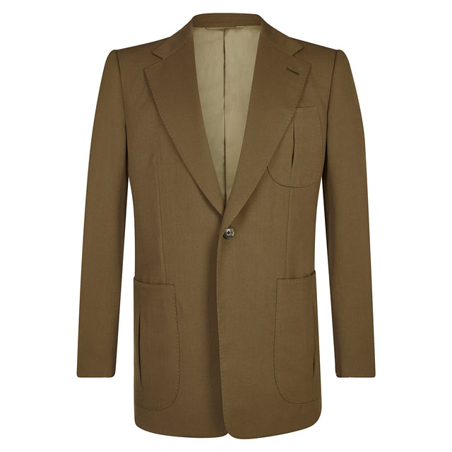 Khaki Gabardine Safari Jacket