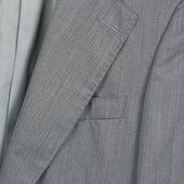 Grey Herringbone Notch Lapel Contemporary Jacket