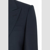Navy Linen Contemporary Jacket