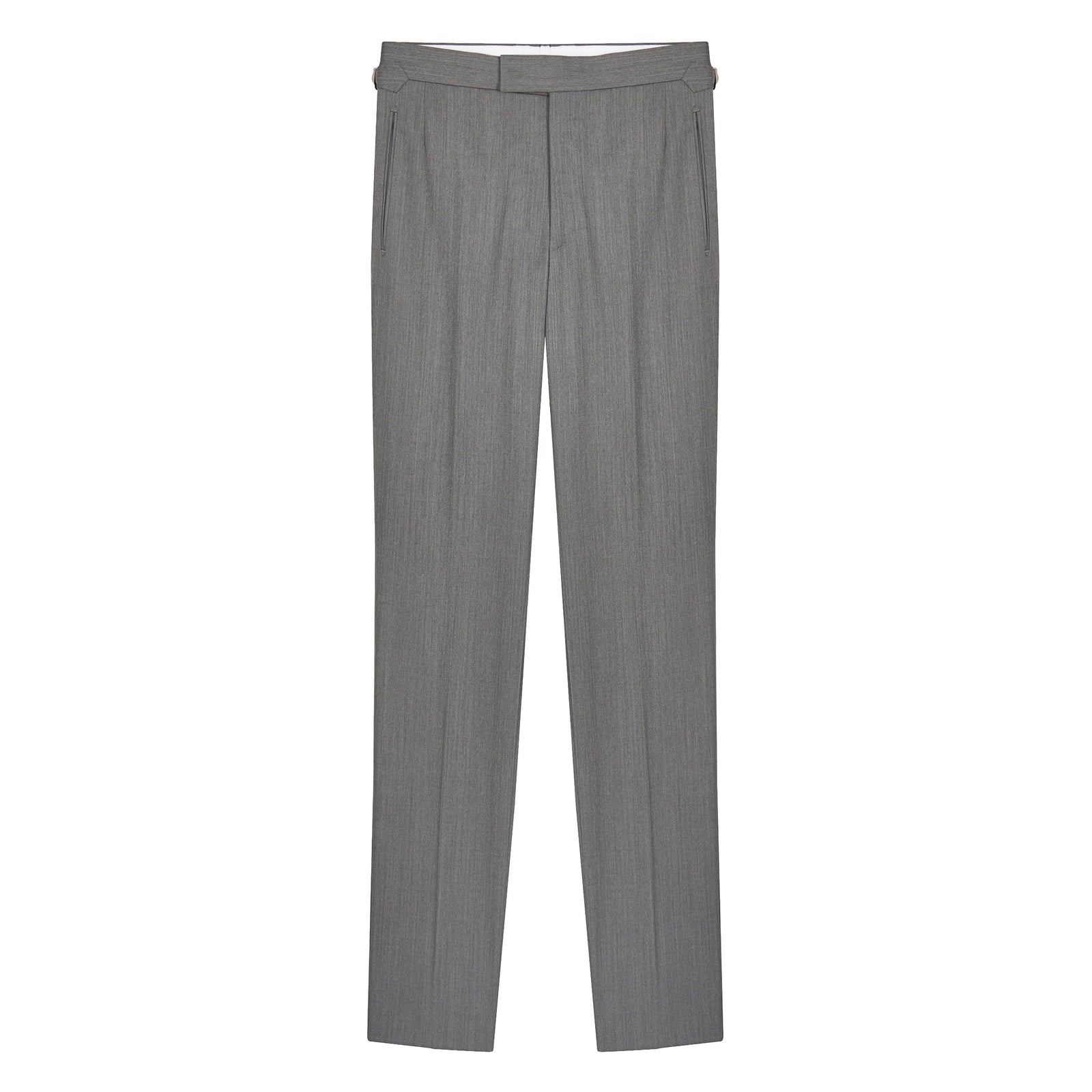 Grey Herringbone Contemporary Trousers