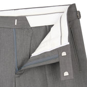 Grey Herringbone Contemporary Trousers
