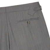 Grey Herringbone Contemporary Trousers
