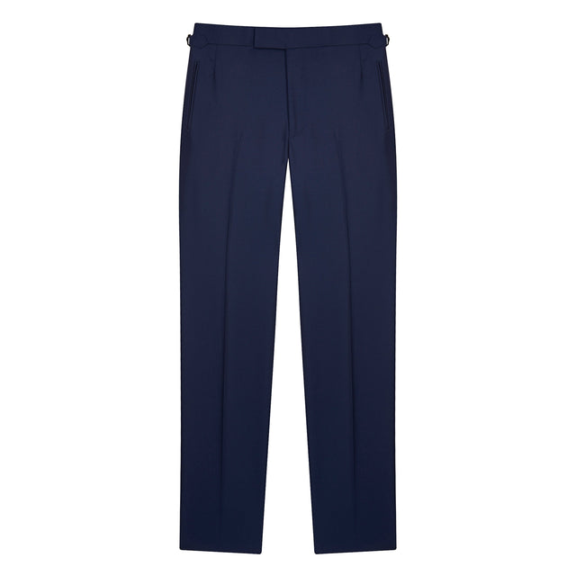 Blue Twill Contemporary Trousers