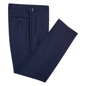 Blue Twill Contemporary Trousers